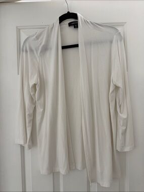 Karen Kane Ivory Open-Front Cardigan Jacket